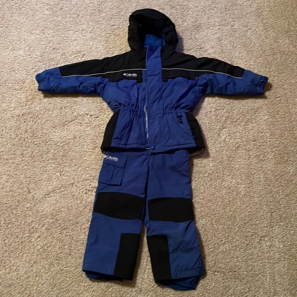 Perfect Condition, Like New, Childs 4/5 Columbia Tectonite Ski Suit Bib/Jacket